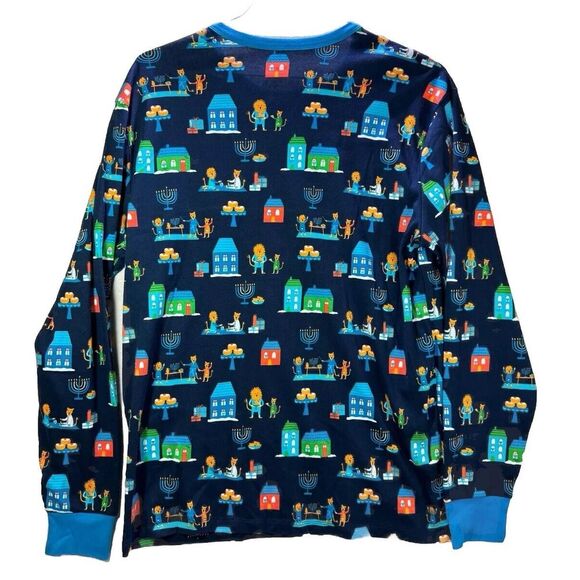 Wondershop Mens Hanukkah‎ Lions Print PJ Pajama Set Size Large NWT - Picture 2 of 10